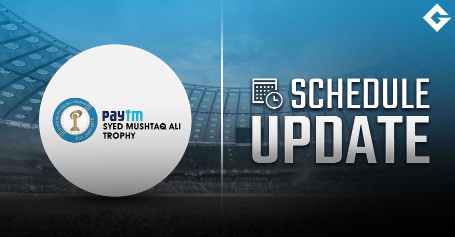 Syed Mushtaq Ali Trophy 2025 Schedule