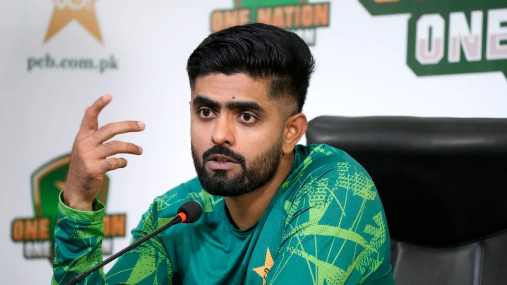 Babar Azam – The Artist of Elegance playing a stylish cover drive with perfect timing and graceful technique