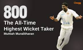 Muttiah Muralitharan’s 800 Test Wickets