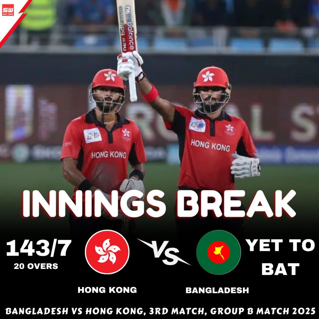 Bangladesh vs Hong Kong Asia Cup 2025 Result – Full Scorecard

Hong Kong Innings – 143/7 in 20 overs
